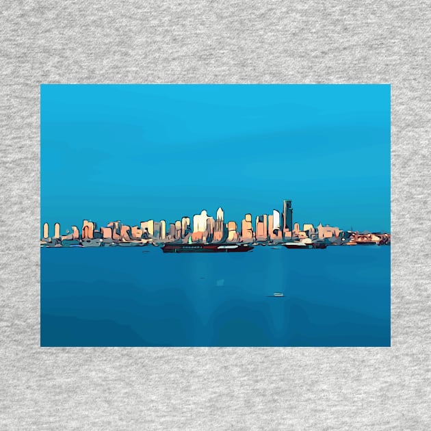 Seattle skyline by WelshDesigns